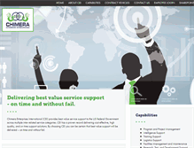 Tablet Screenshot of chimera-enterprises.com